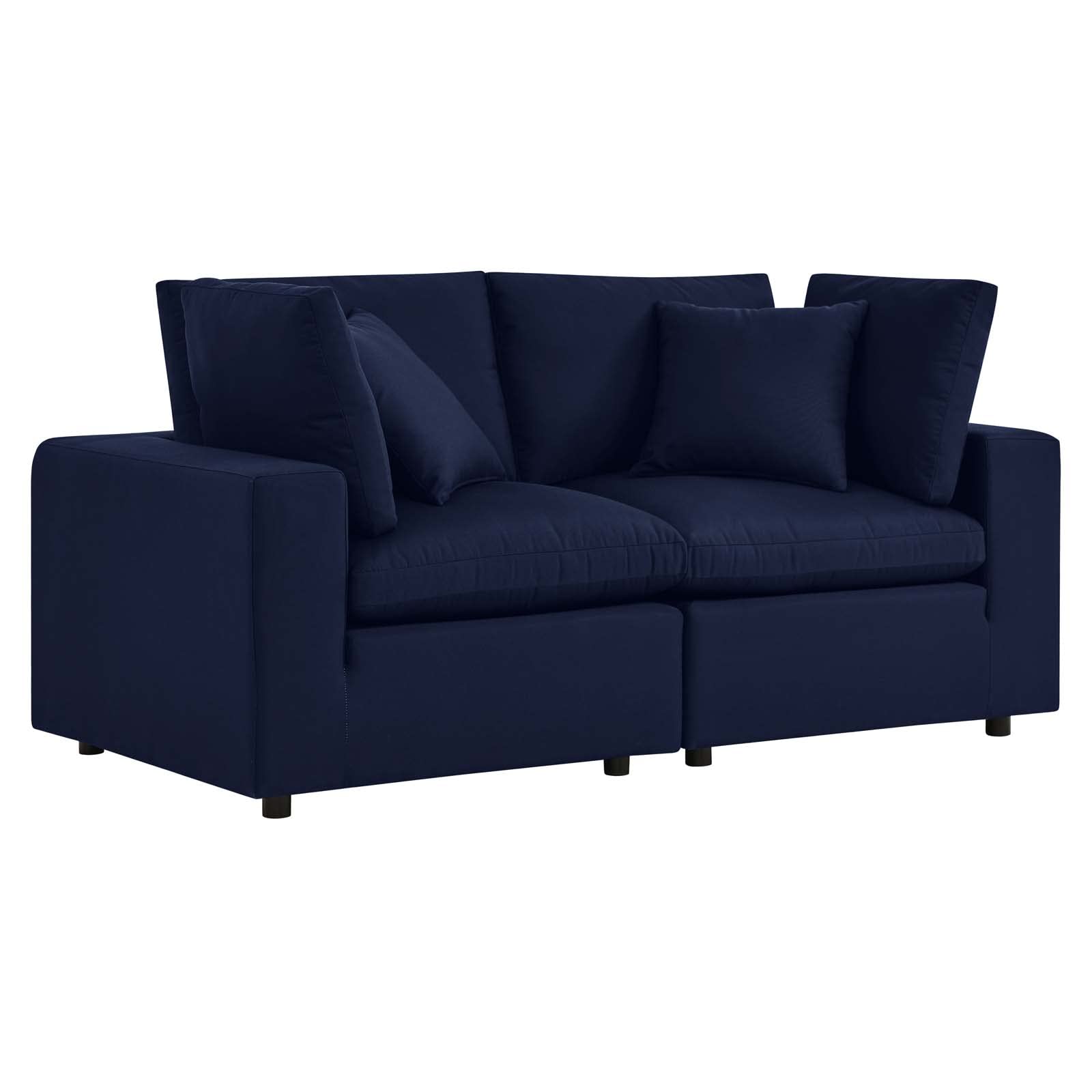 Modway Commix Sunbrella Outdoor Patio Loveseat, Navy
