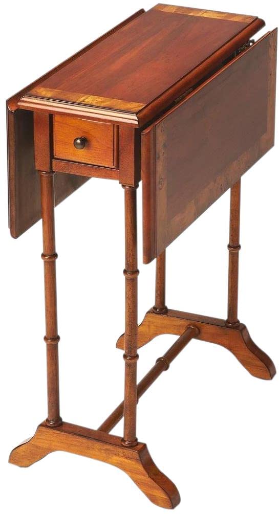Butler Darrow Olive Ash Burl Drop-Leaf Table