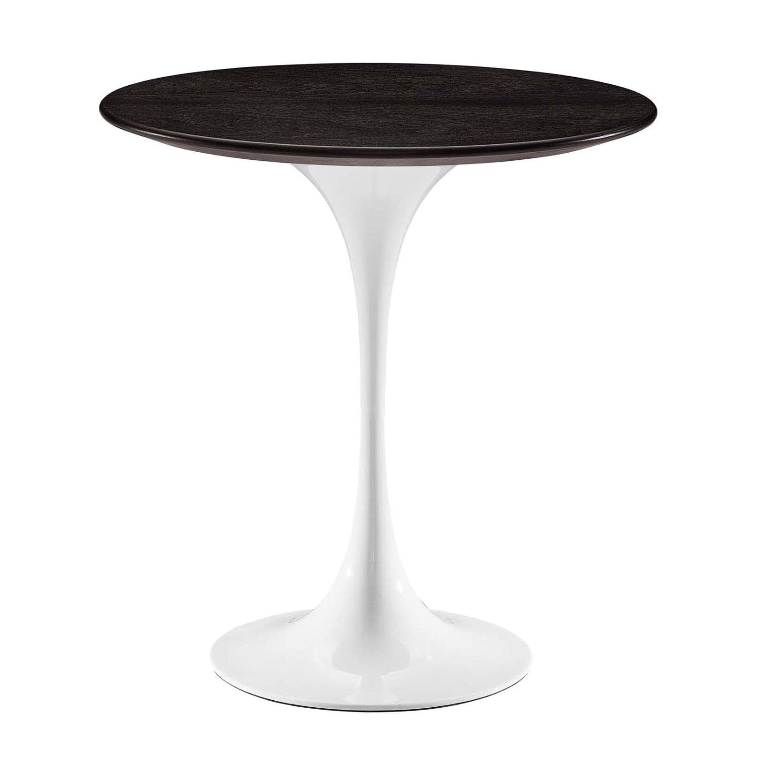 Modway Lippa Round Side Table with White Walnut Finish EEI-5679-WHI-WAL