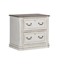 Liberty Furniture Industries Magnolia Manor Jr Executive Media Lateral File, W34 x D22 x H31, White