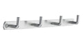 Smedbo B1054 Quadruple Coat Rack, Brushed Stainless Steel