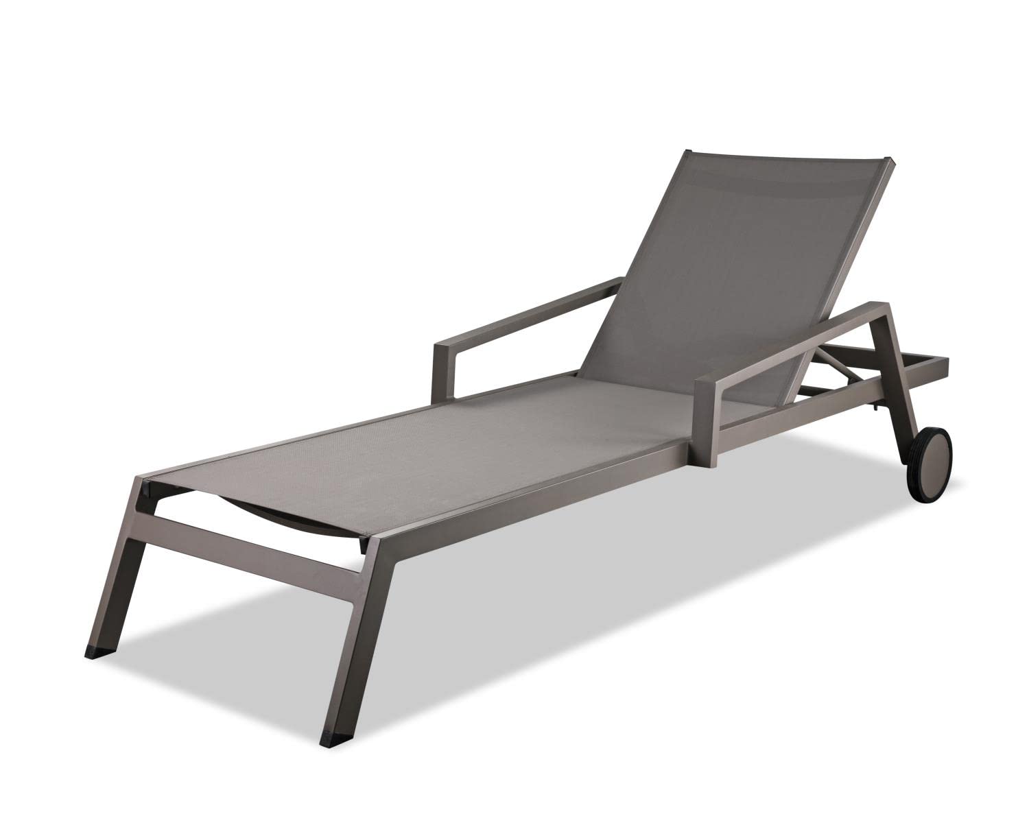 Whiteline Modern Outdoor Living White Bondi Contemporary Outdoor Chaise, 2 Piece Set