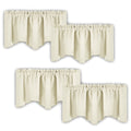 NICETOWN 4 Panels Blackout Curtain Valances for Kitchen Windows/Living Room/Bathroom Privacy Protection Rod Pocket Decoration Sc