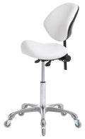FRNIAMC Ergonomic Saddle Stool Rolling Adjustable, Hydraulic Heavy-Duty (350 lbs) Stool Chair for Dental Lab Salon Massage Studi