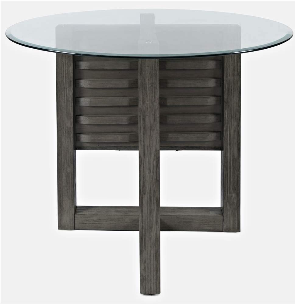 Jofran Inc. Altamonte Contemporary 48 Round Dining Table with Glass Top
