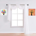 Warm Home Designs Extra Long White Sheer Window Scarf. Valance Scarves are 54 X 216 Inches. Great As Wedding Arch Draping Fabric