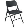 National Public Seating All Steel Folding Chairs - Set of 4, Black, Model Number 210
