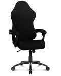 Deisy Dee Gaming Chair Cover - Stretchy Polyester Protector for Reclining Racing Chair (Black)
