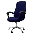 Melaluxe Office Chair Cover - Universal Stretch Desk Chair Cover, Computer Chair Slipcovers (Size: L) - Navy