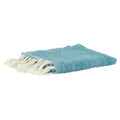 Teal Blue Woven 100% Poly Pet Throw Blanket