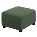 H.VERSAILTEX Square Ottoman Covers Ottoman Slipcovers Folding Storage Stool Furniture Protector Form Fit with Elastic Bottom, St