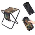 Qesonoo Mini Portable Folding Stool, Camping Fishing Stool for Adults Fishing Hiking Gardening and Beach with Carry Bag, Hold Up