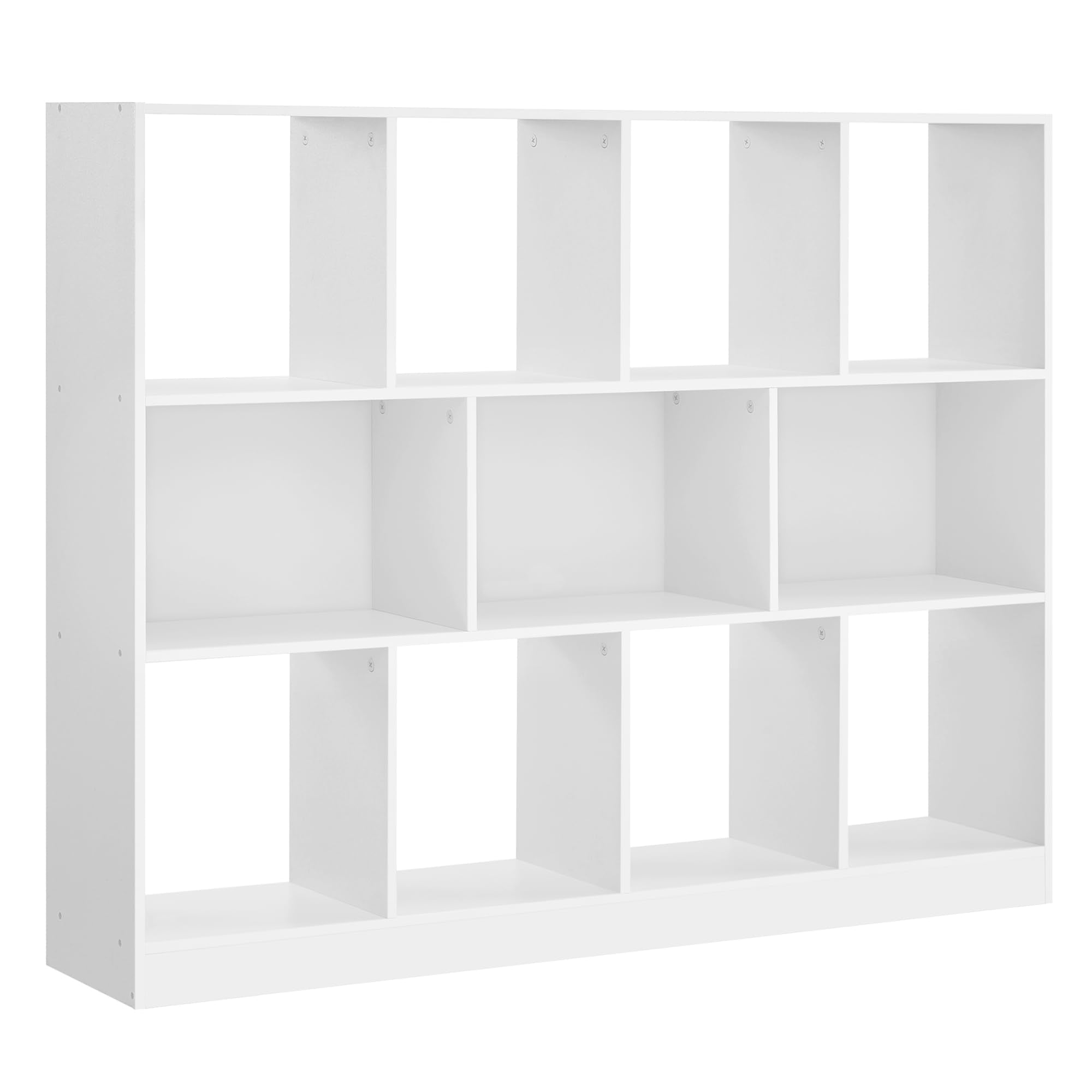 VASAGLE Bookcase, Bookshelf, Freestanding Storage Unit, 11 Open Compartments, Used Horizontally, Vertically, Upside Down, 11.8 x