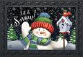 Briarwood Lane Snow Time Snowman Winter Doormat Indoor Outdoor 30 x 18