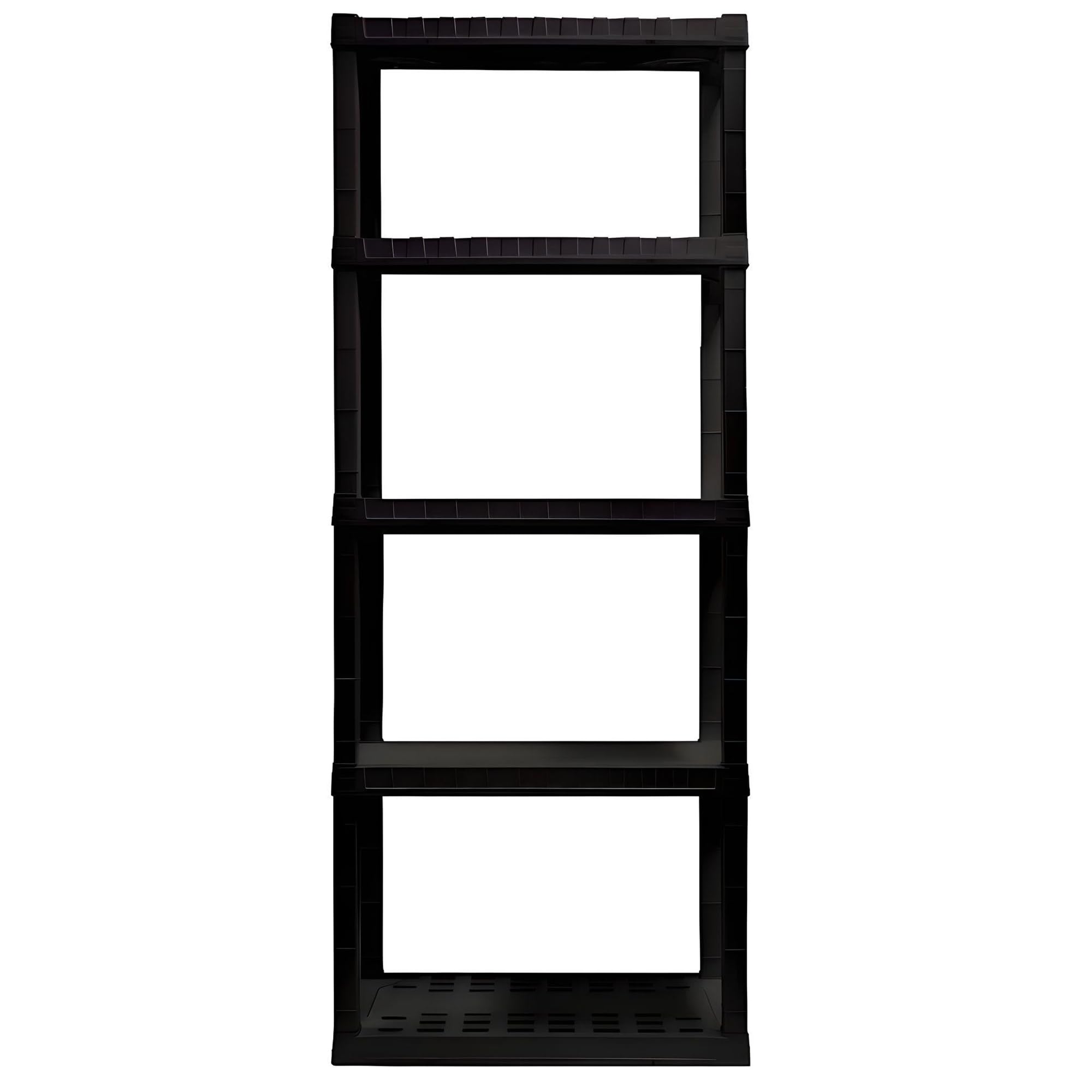 Koolatron Oskar 5 Tier Plastic Shelf, Garage Shelving Unit, Rack and Storage Shelves - Ideal for Storage Shed, and Shelf Organiz