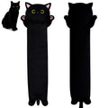 MUFEIRUO Long Cat Plush Long Cat Body Pillow, 31 Kawaii Cartoon Cat Stuffed Animals Soft Cat Plushie, Cute Black Cat Plush Pillo