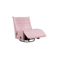 Georgena Pink Corduroy Swivel Glider Recliner