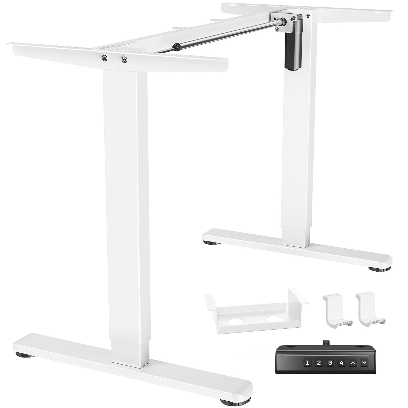 Marsail Standing Desk Frame,Electric Standing Desk Legs with Powerful Motor,Height-Adjustable Desk Frame with 176 lbs Max Load f