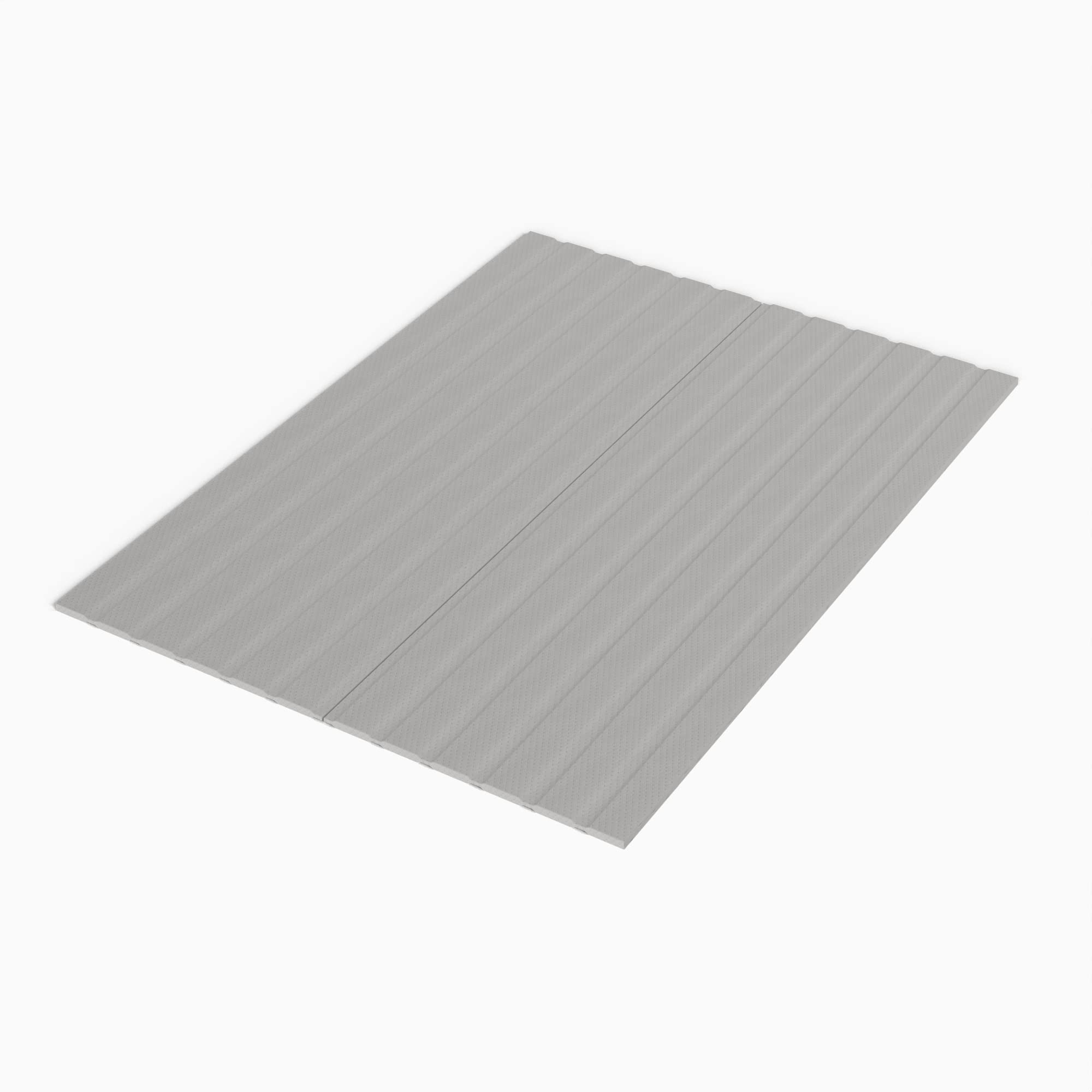 Greaton, 0.75-Inch Vertical Wooden Bunkie Board/Bed Slats with Cover, King, Grey