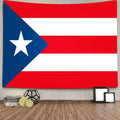 TOMOZ USA Puerto Rico Flag Tapestry Wall Hanging for Bedroom Living Room Dorm Home Decoration 60W x 51L Inch
