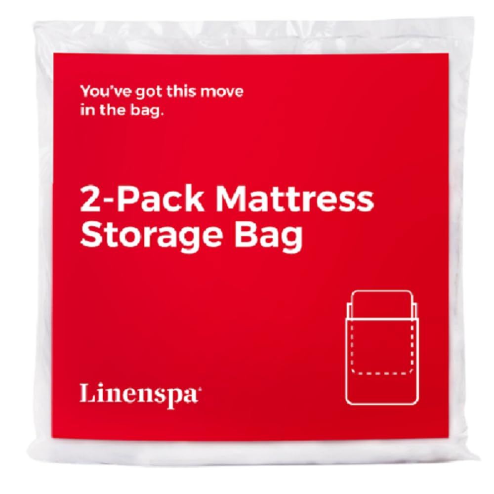 Linenspa Mattress Bag - 2 Pack Queen/Full Mattress Storage Bag for Moving and Storage - Mattress Protection - Polyurethane Mattr
