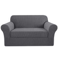 H.VERSAILTEX High Stretch Rich Jacquard 2-Piece Loveseat Slipcover/Furniture Covers for Loveseat with Elastic Bottom, Suit for T