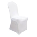 iEventStar Stretch Spandex Dining Chair Cover Covers Slicovers for Wedding Banquet Dining Room (White)