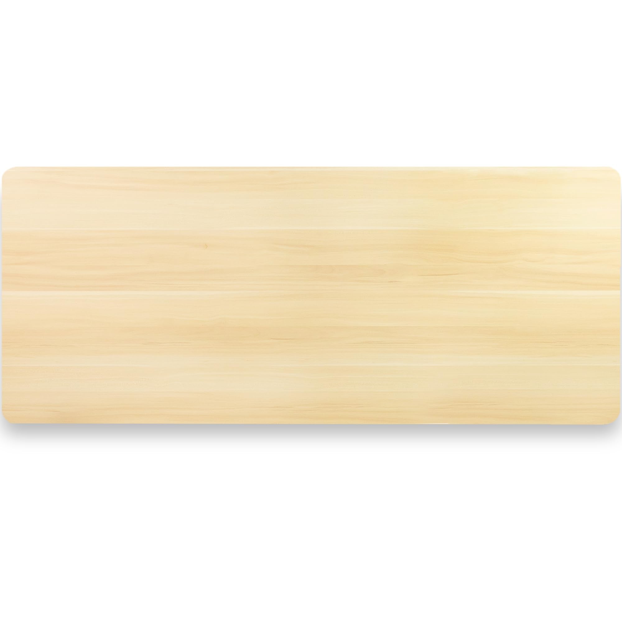VIVO Light Wood 60 x 24 inch Universal Solid One-Piece Table Top for Standard and Sit to Stand Height Adjustable Home and Office