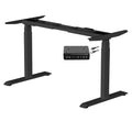 Fromann Dual Motor Electric Standing Desk Frame 3 Tier Legs Height Adjustable Handset with USB A+ C Ports Sit Stand up Desk Base