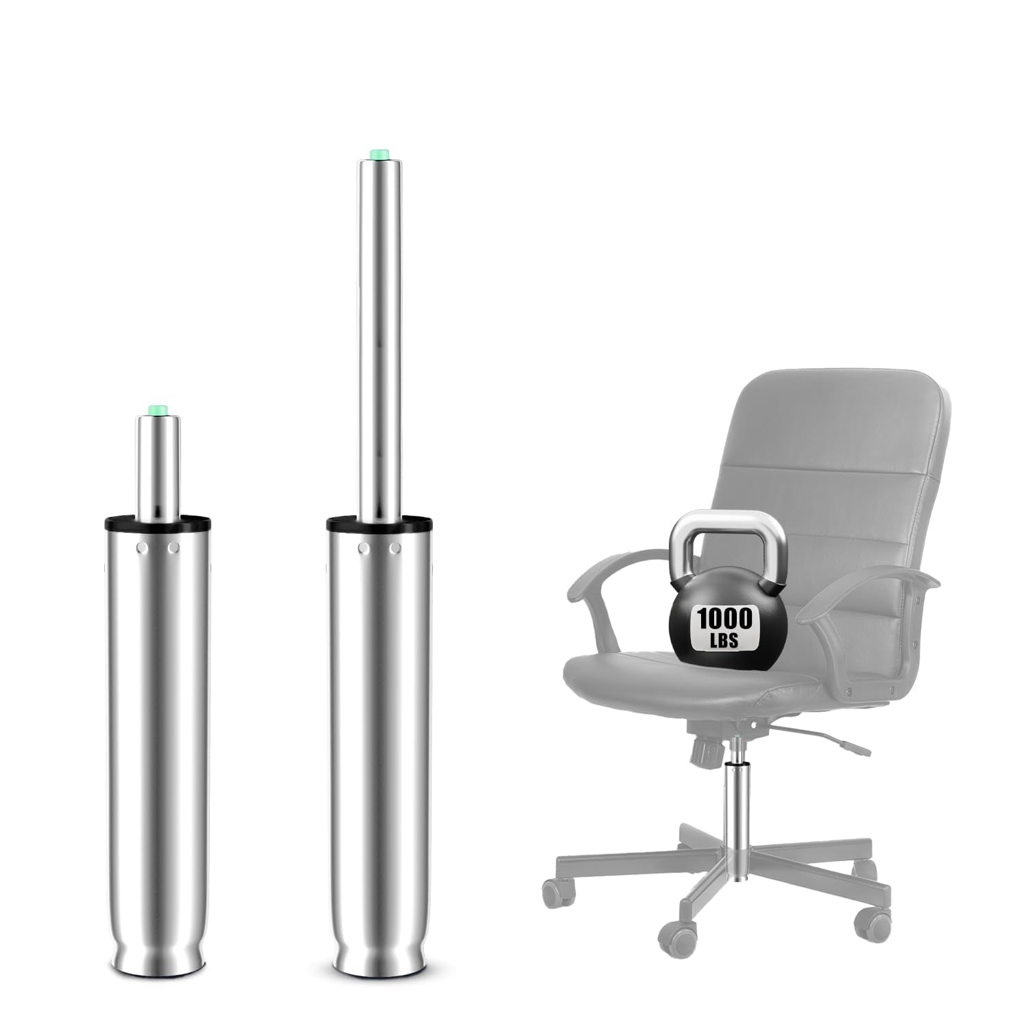 10 Inches to 15 Inches Office Chair Gas Lift Cylinder Replacement, 4.5 Stroke, Hydraulic Pneumatic Shock Piston, Heavy Duty, Uni