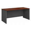 Bush Business Furniture Components Office Desk 66 W x 30 D, Hansen Cherry/Graphite Gray, Standard Delivery