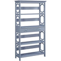 Convenience Concepts 203071GY 5-Tier Bookcase with Drawer, Gray