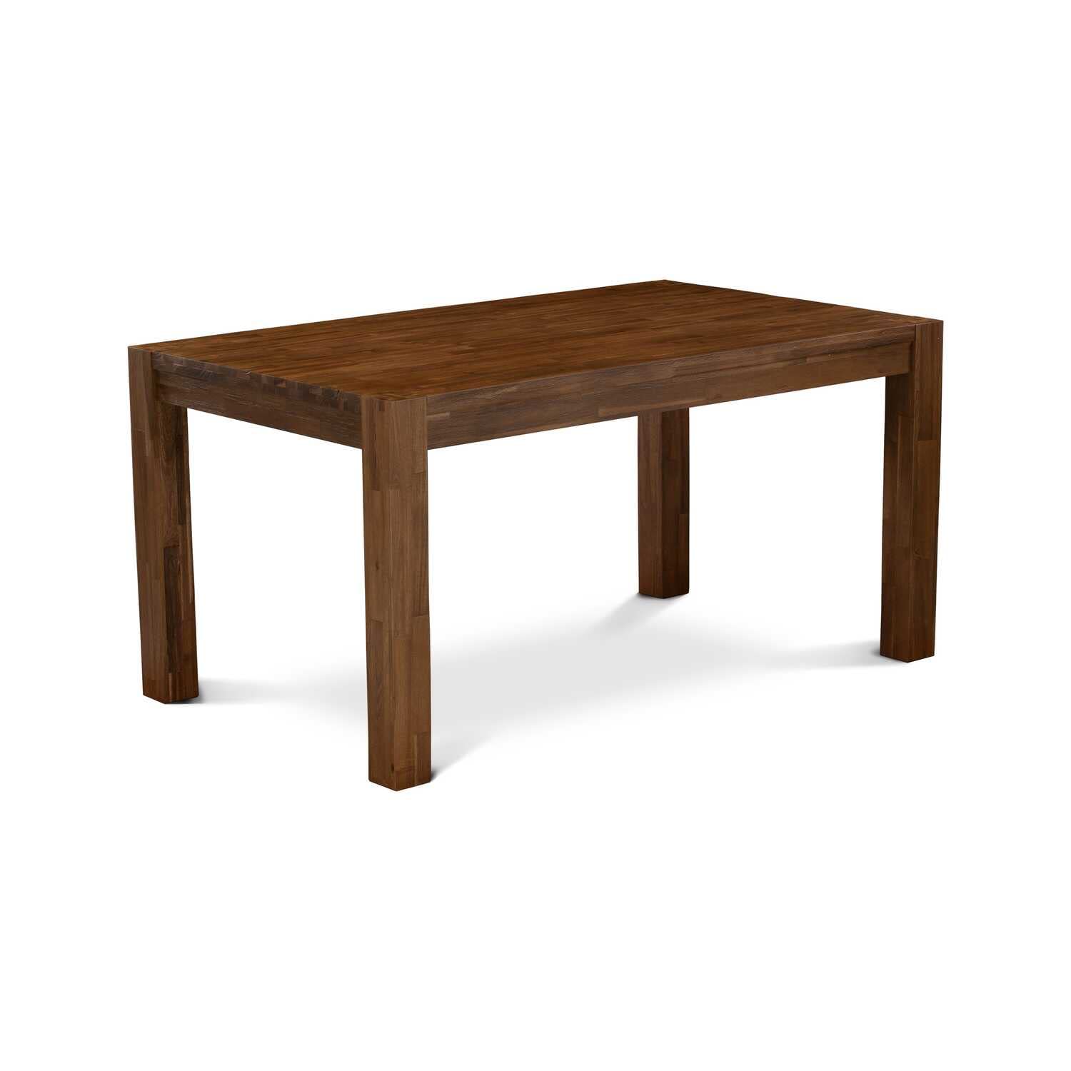 East West Furniture CNDA5-0N-T24 5 Piece Kitchen Table Set Consists of a Rectangle Rustic Wood Dining Table and 4 Padded Chairs,