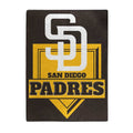 Northwest Company San Diego Padres Home Plate Raschel Throw Blanket
