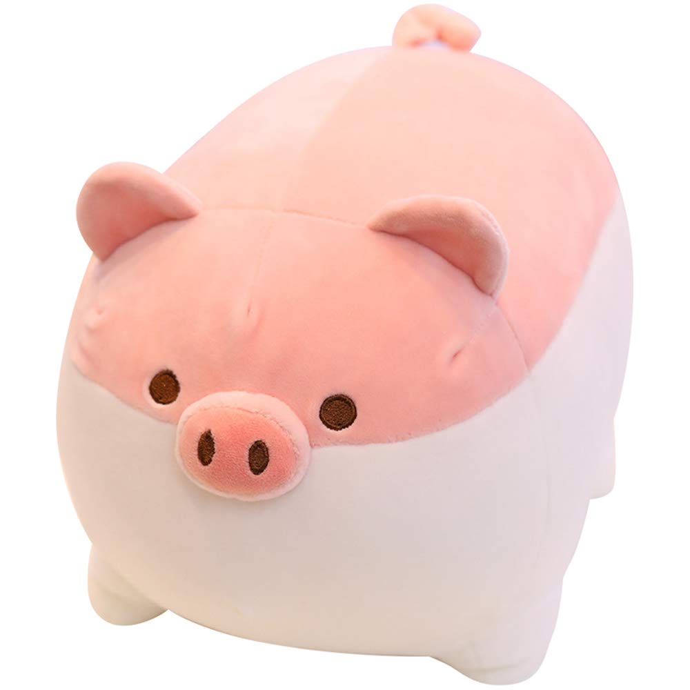 Levenkeness Soft Fat Pig Plush Hugging Pillow,Cute Piggy Stuffed Animal Doll Toy Gifts for Bedding, Kids Birthday, Valentine, Ch