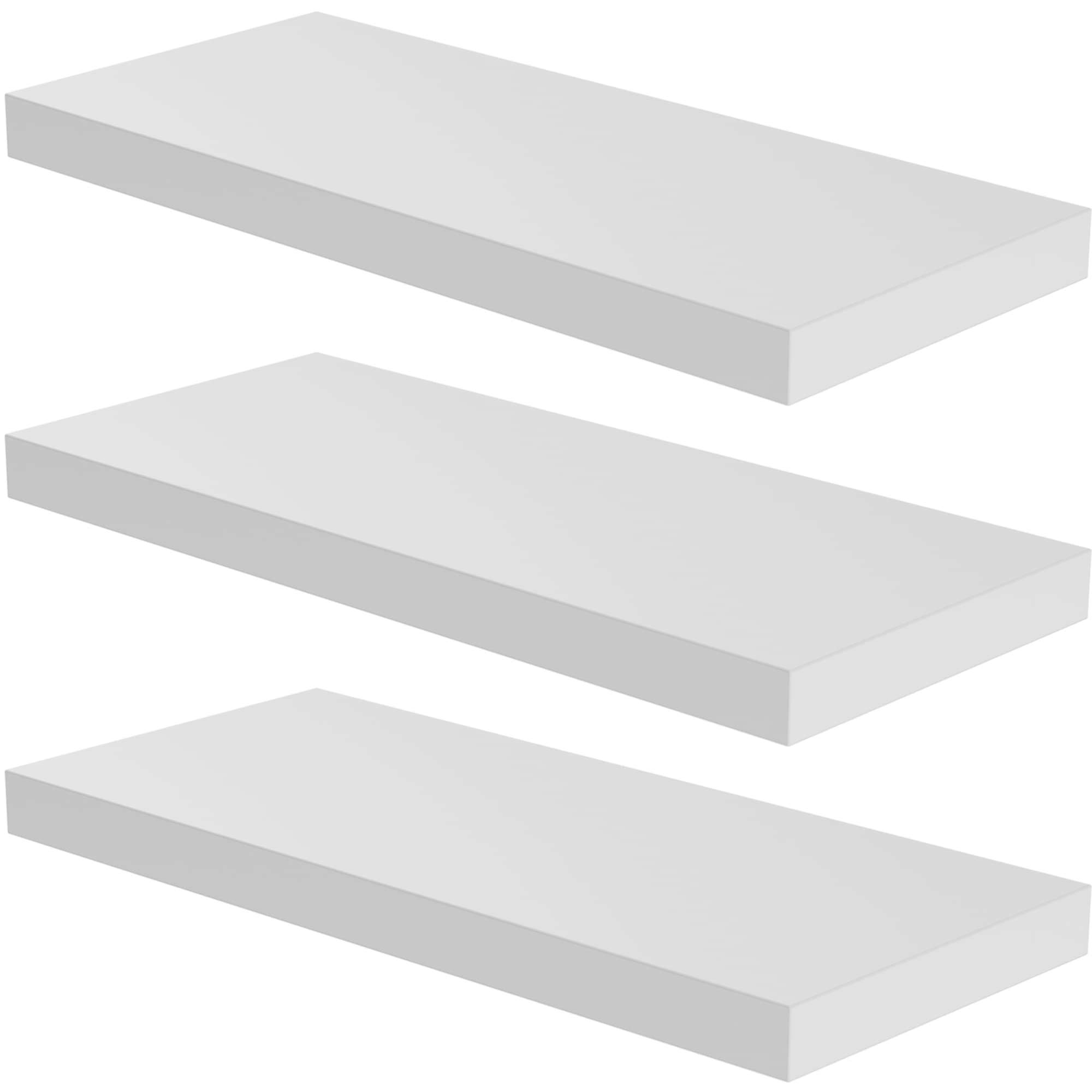 JPND Floating Shelf, Set of 3 Wall Shelf, 36 in W x 12.75 in D x 2 in H Wooden Floating Wall Shelf with Invisible Brackets for L