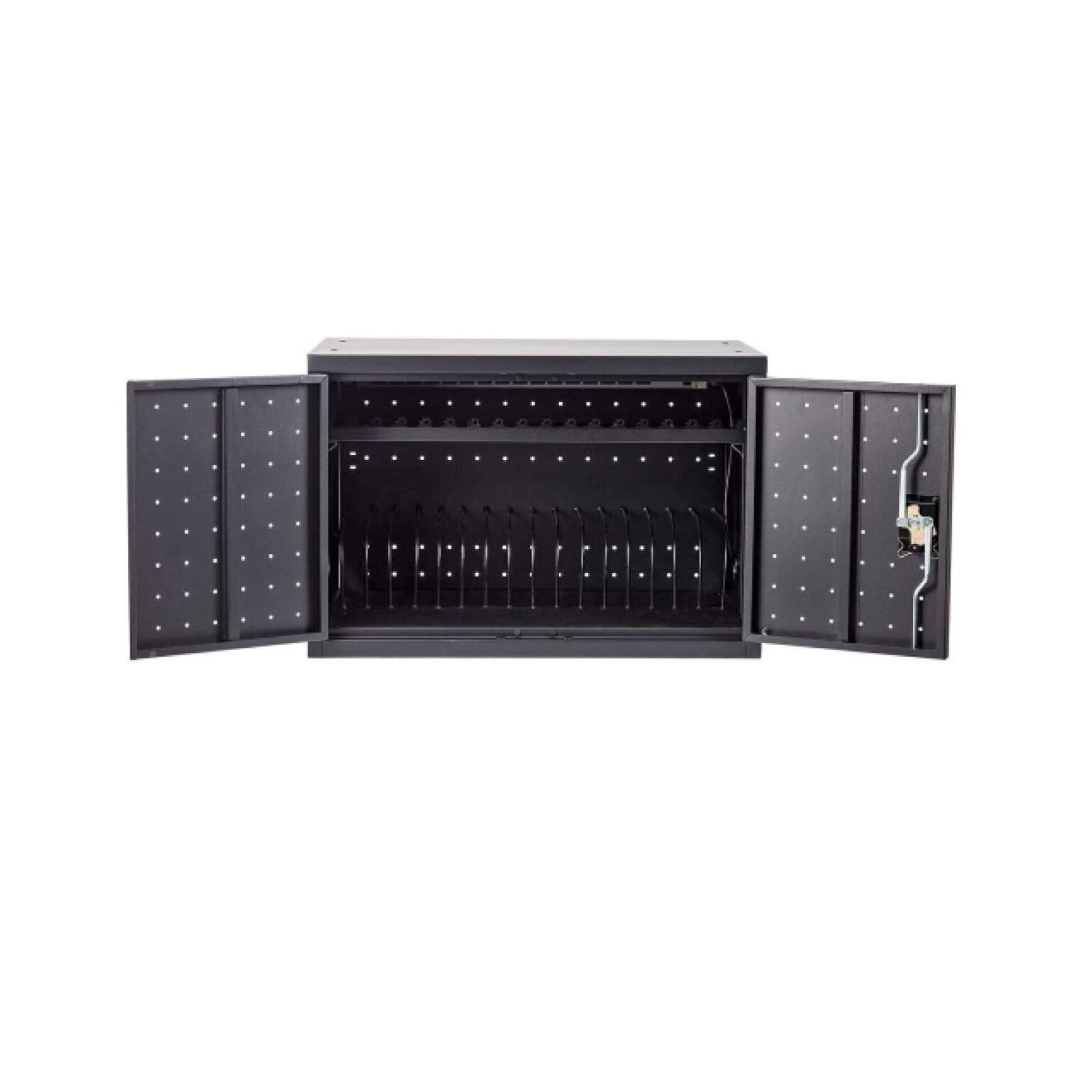 Pearington 16 Device Portable Table Top Charging and Storage Cabinet for iPads, Chromebooks and Laptop Computers, Up to 17-inch 