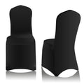 EMART Black Chair Covers 50 Pcs Spandex Stretch Universal Standard Seat Slipcovers Fitted for Wedding Bulk, Party, Banquet and H