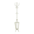 Deco 79 Metal Coat Rack, 15 x 15 x 72, White