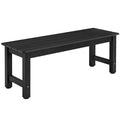 ONBRILL Outdoor Bench, 2-Person Poly Lumber Garden Bench, All-Weather Patio Bench Will not Rot and Fade for Garden, Porch, Backy