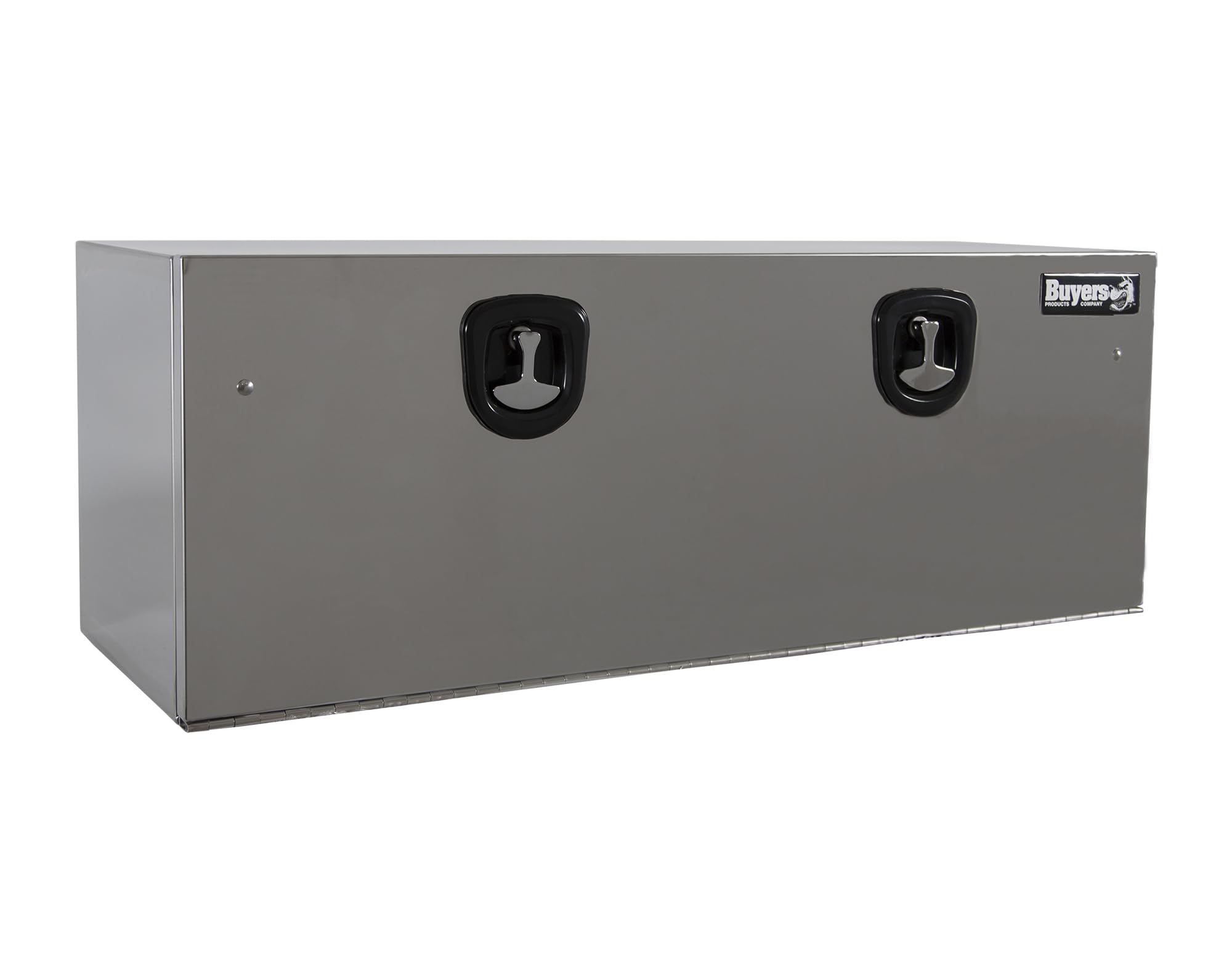 Buyers Products 1702660 Polished Stainless Steel Underbody Truck Box w/ T-Handle Latch 18 x 18 x 48 Inch, Toolbox For Bed of Tru