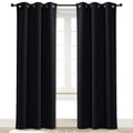 NICETOWN Halloween Soundproof Thermal Insulated Blackout Curtain Thermal Insulated Solid Grommet Room Darkening Drape for Dining