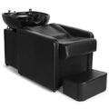 70 Shampoo Bowl - Artist Hand Barber Backwash Chair with Ceramic Shampoo Bowl Sink Chair with Foot Pedal, Headrest for Spa Beaut