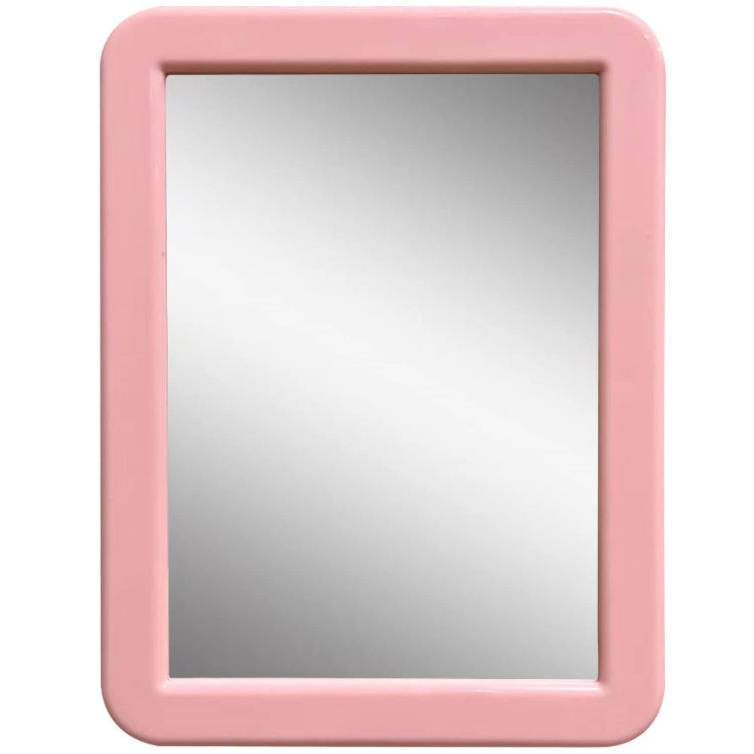 CEREM Locker Mirror Magnetic for Girls Locker, Light Pink 5 x 7 - Real Glass Magnetic Mirror for School Locker, Office, Home