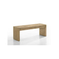 Lilola Home Magnus Wooden Oak Finish 50.5 Wide Dining Bench
