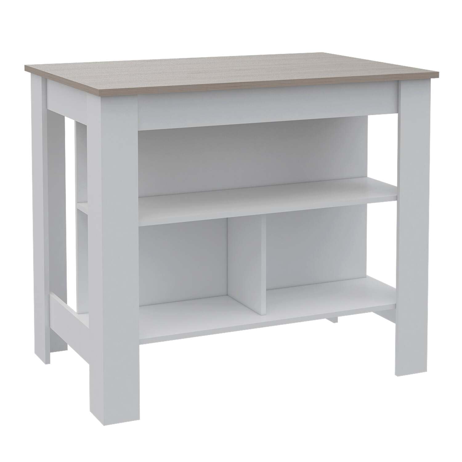 TUHOME Cala Kitchen Island Engineered Wood Kitchen Islands in Multi-Color