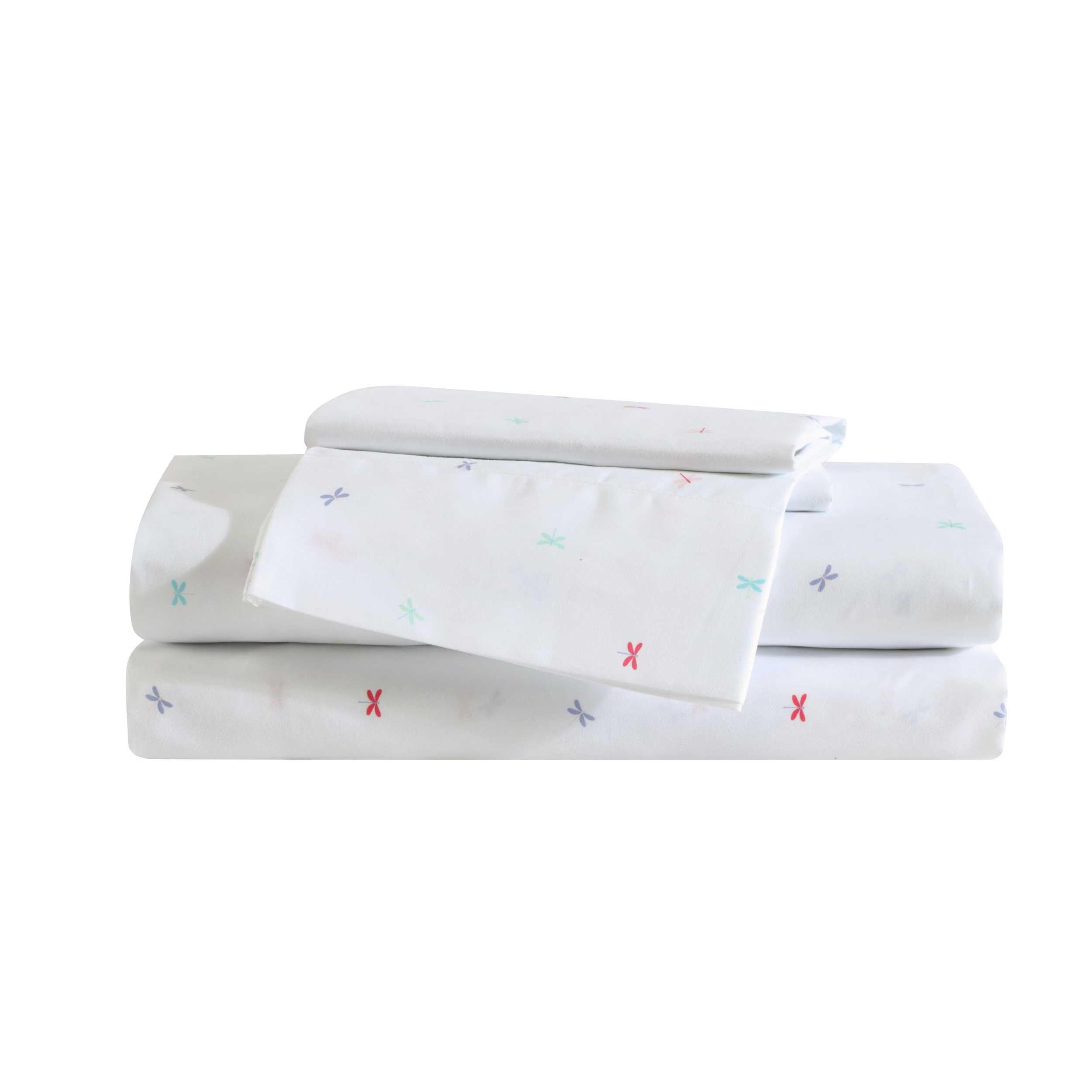 Eddie Bauer Kids - Full Sheets, Stain-Resistant Toddler Bedding with Matching Sham(s), Super Soft, Ideal Girl Room Essentials (D