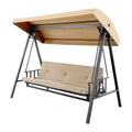 Garden Winds Replacement Canopy Top Cover Compatible with Style Selections GCS00395A Swing - Classic Sand Beige, Riplock 350