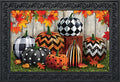 Briarwood Lane Patterned Pumpkins Autumn Doormat Leaves Indoor Outdoor 30 x 18