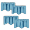 NICETOWN Blackout Valance Curtains for Window - Energy Efficient Microfiber 52 inches by 18 inches Scalloped Rod Pocket Valance 